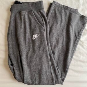 Nike grey bootcut sweatpants!